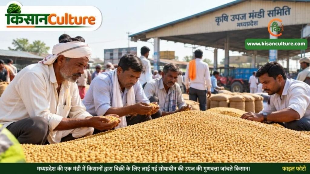 सोयाबीन भावांतर योजना 2026: मध्यप्रदेश में सोयाबीन का MSP ₹5,708 और 25 अक्टूबर के उपलब्ध मंडी रिकॉर्ड का औसत मॉडल भाव ₹6,651 प्रति क्विंटल, अंतर ₹943।